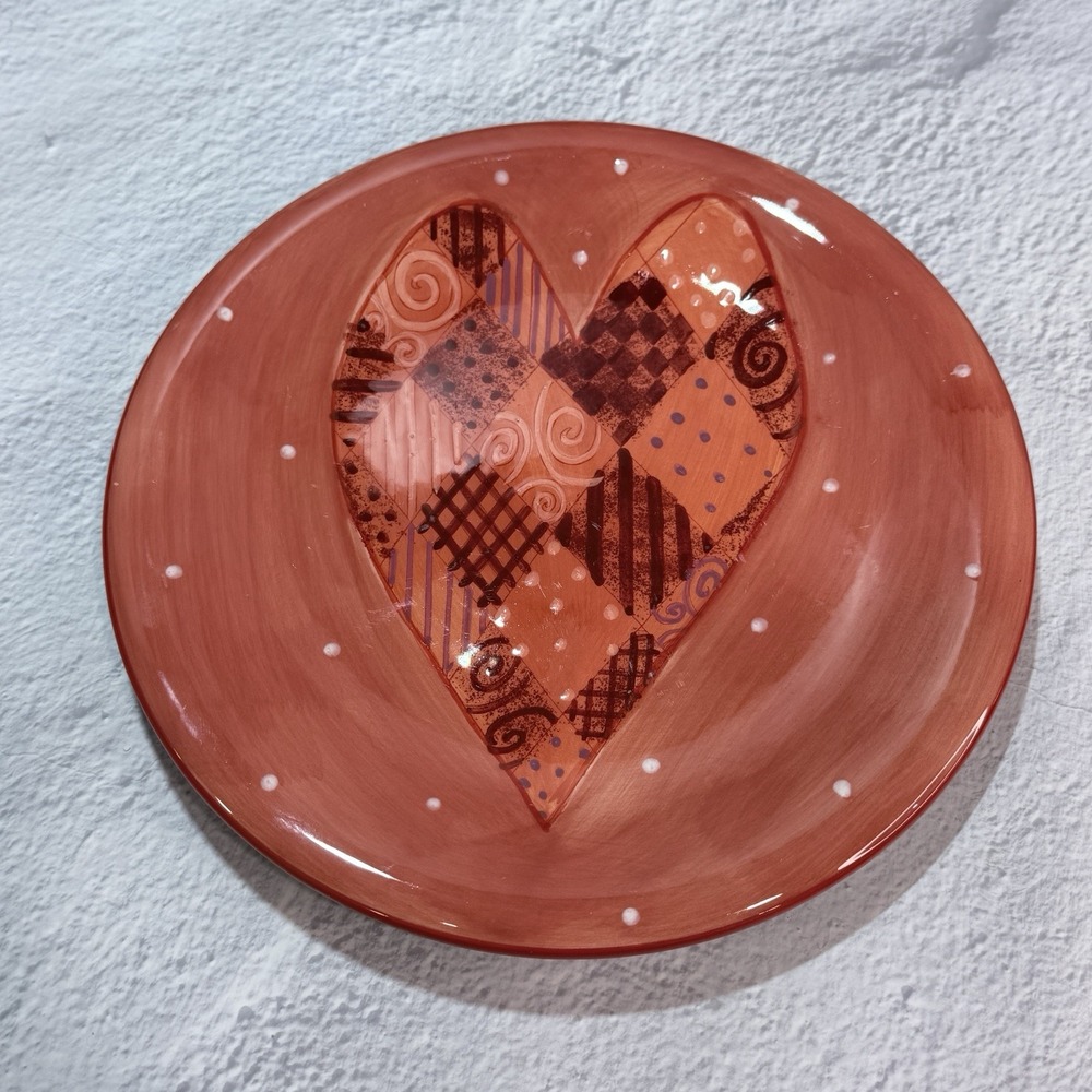 Tim Coffey Heart Designs Plate Certified Int'l Decor Floral Wall Kitchen